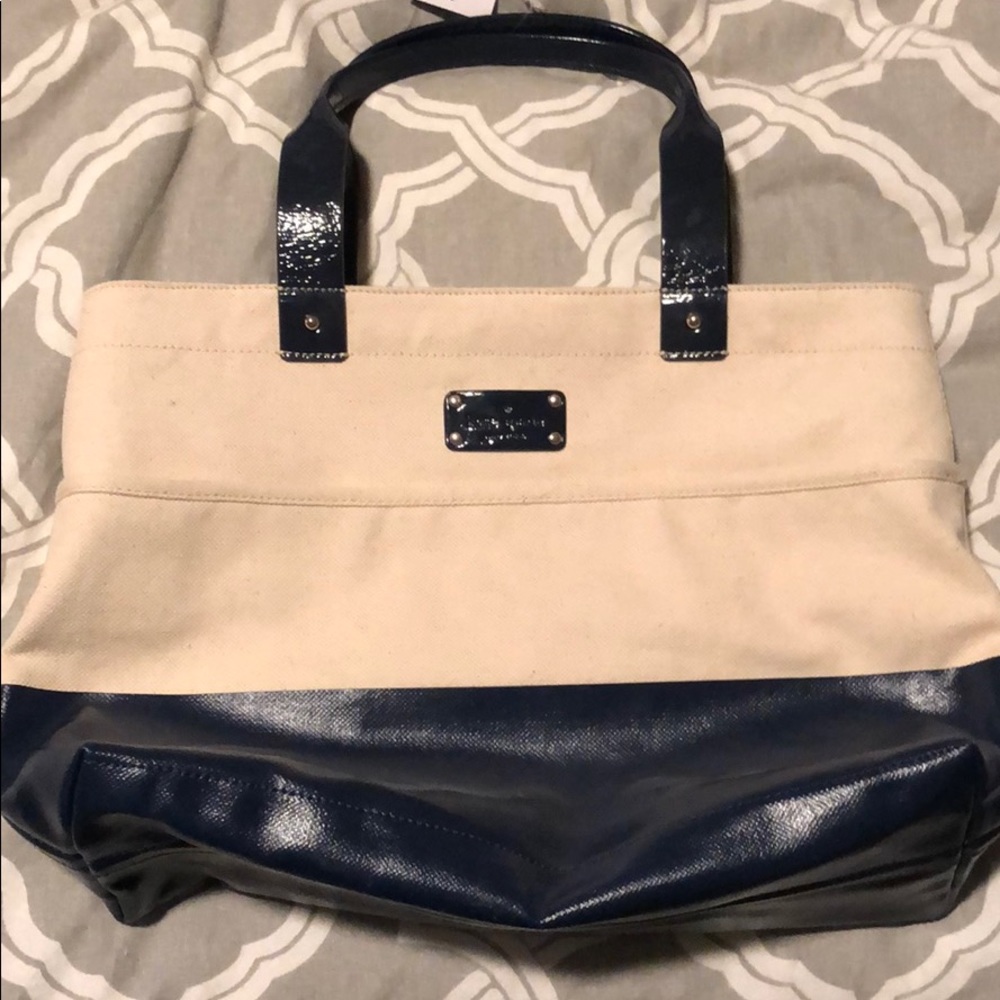 Brand new with tags Kate spade canvas tote